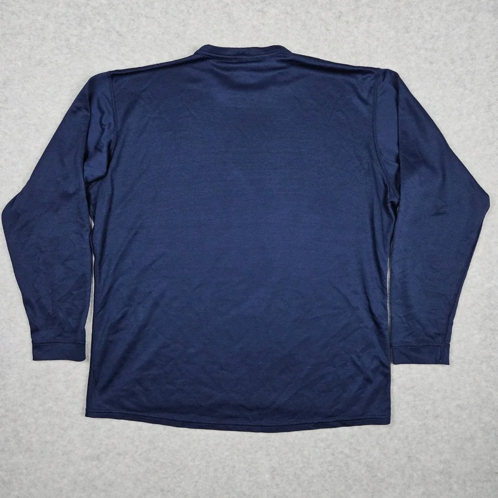 Patagonia‎ Mens Large Blue Capilene Long Sleeve Shirt Base Layer Hiking Thermal